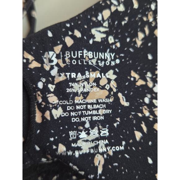 BuffBunny Collection Terrazzo Rosa V-Neck Sports Bra Women's‎ Size XS - Picture 3 of 3